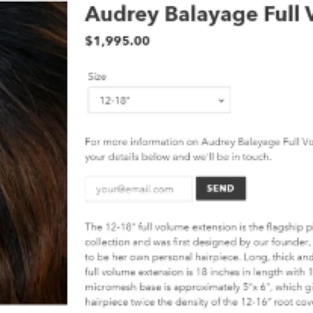 Lauren Ashtyn Luxury Custom European Full Volume Hair Topper 21" - Picture 4 of 7